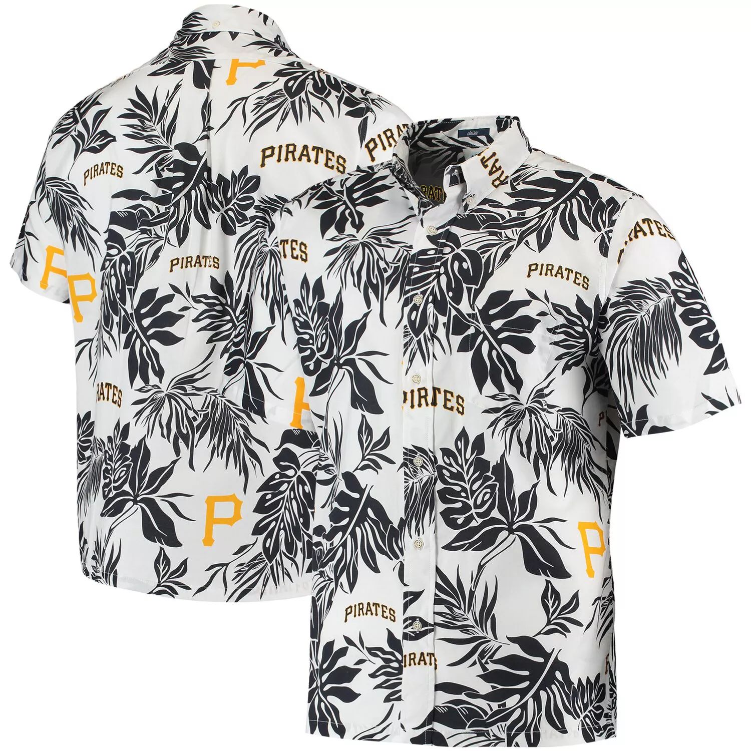 Мужская белая рубашка на пуговицах Reyn Spooner Pittsburgh Pirates Aloha