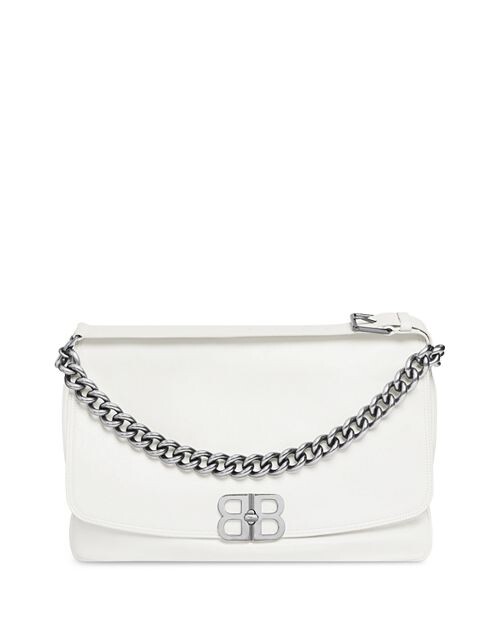 

Мягкая большая сумка с клапаном BB Balenciaga, цвет White