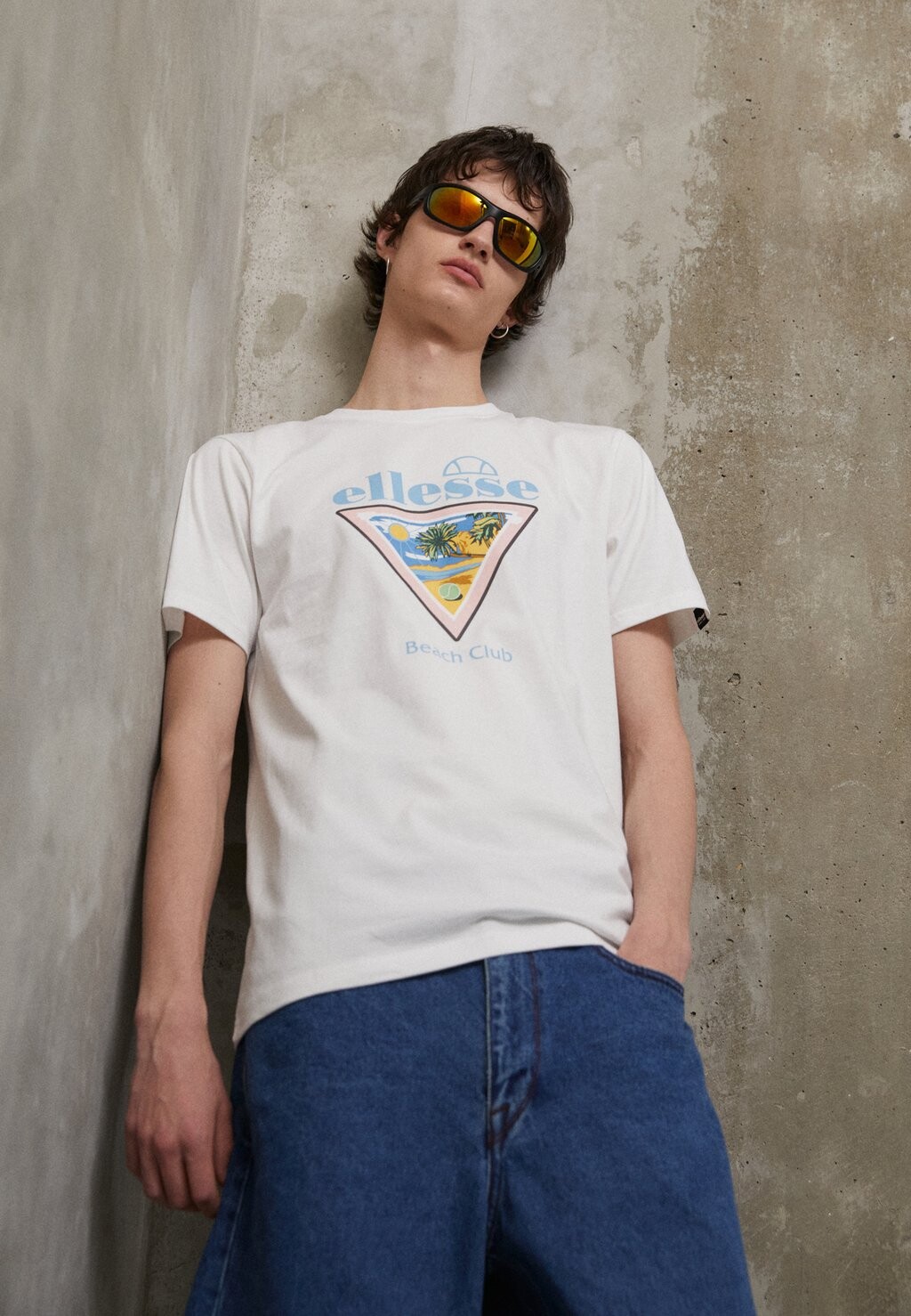 

Футболка с принтом Ellesse, белый