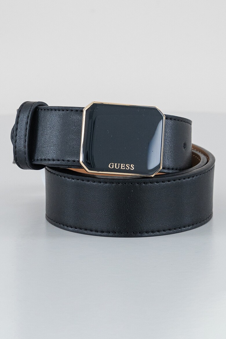 

Ремень из экокожи без рисунка Guess, черный