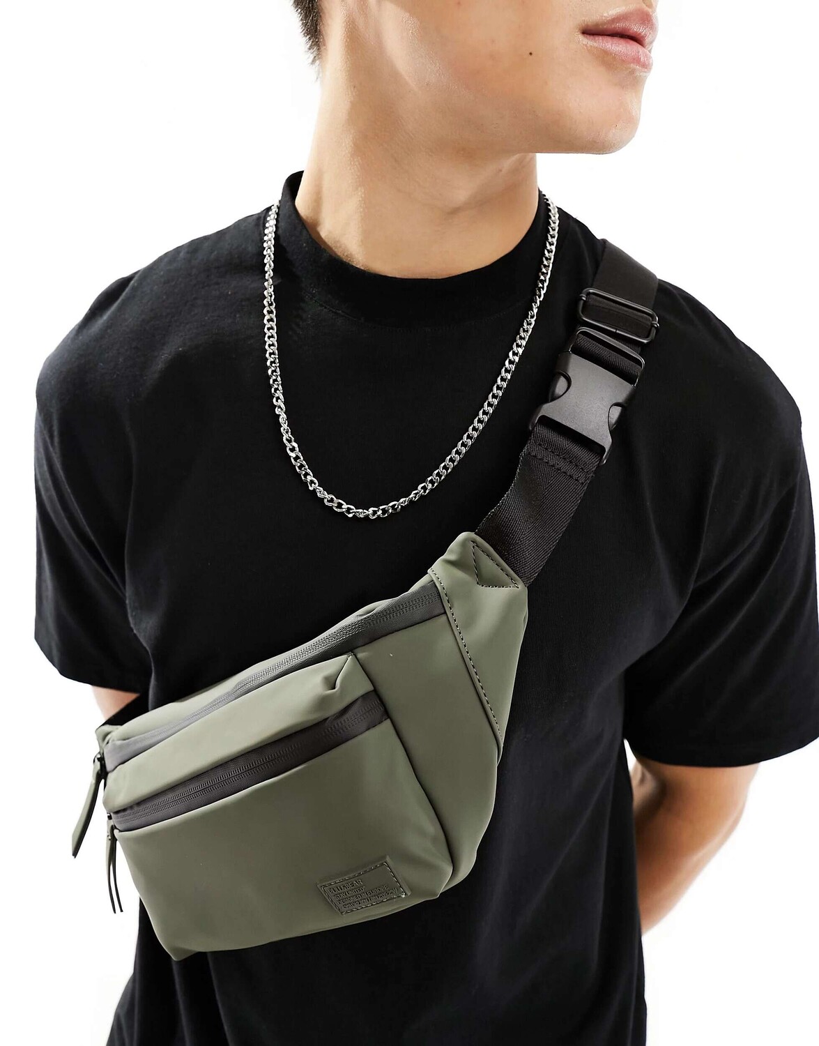 

Сумка через плечо Pull&Bear цвета хаки