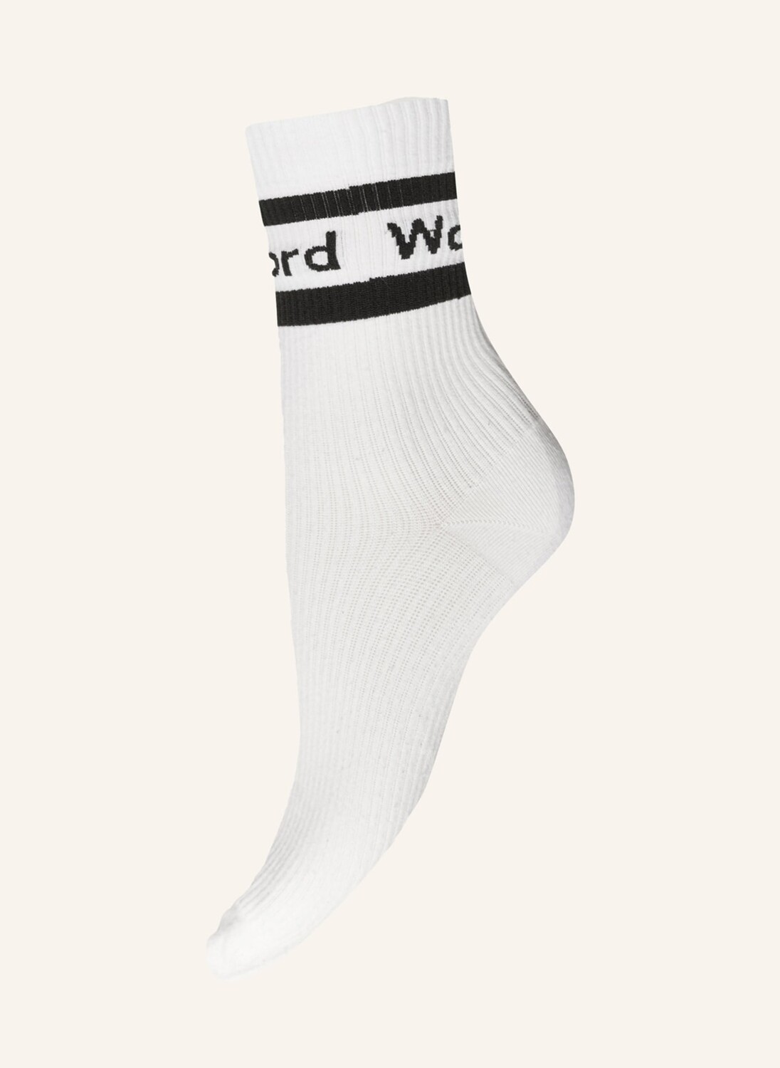 

Носки в рубчик с логотипом Wolford, белый