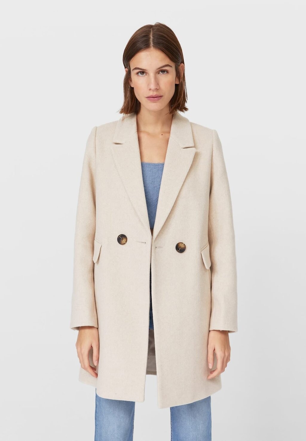 

Длинное пальто Stradivarius