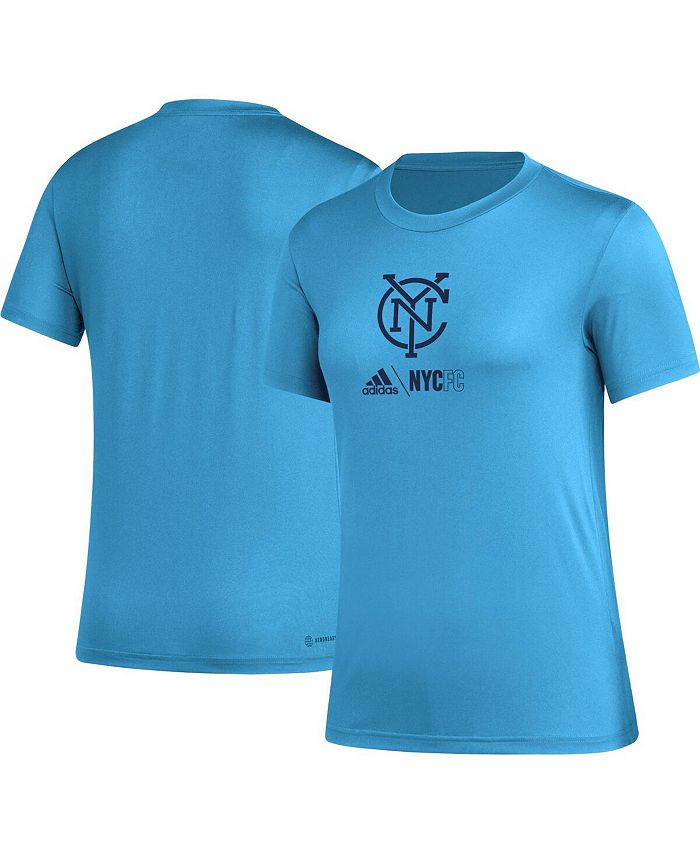 

Женская голубая футболка New York City FC AEROREADY Club Icon adidas, синий