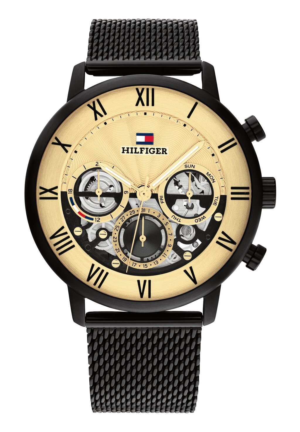 

Хронограф Tommy Hilfiger, черное черное черное золото