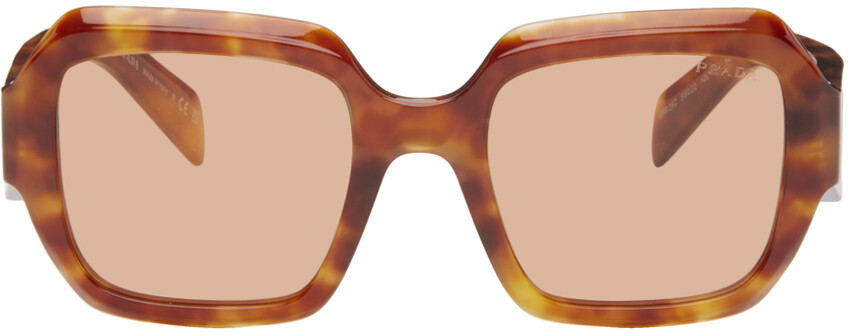 

Солнцезащитные очки Symbole черепахового цвета медовые Prada Eyewear