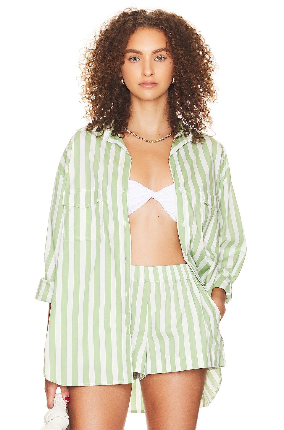 

Рубашка FAITHFULL THE BRAND Tyde, цвет Bayou Stripe