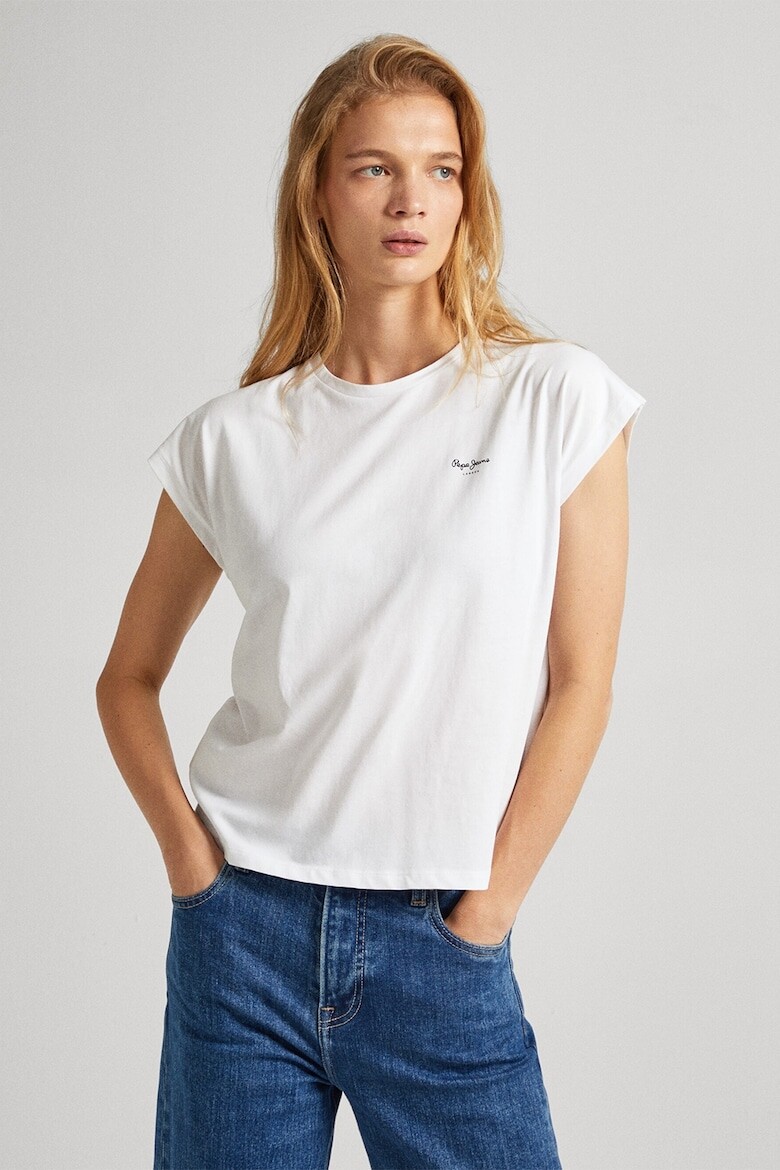 

Хлопковая футболка с логотипом Pepe Jeans London, белый