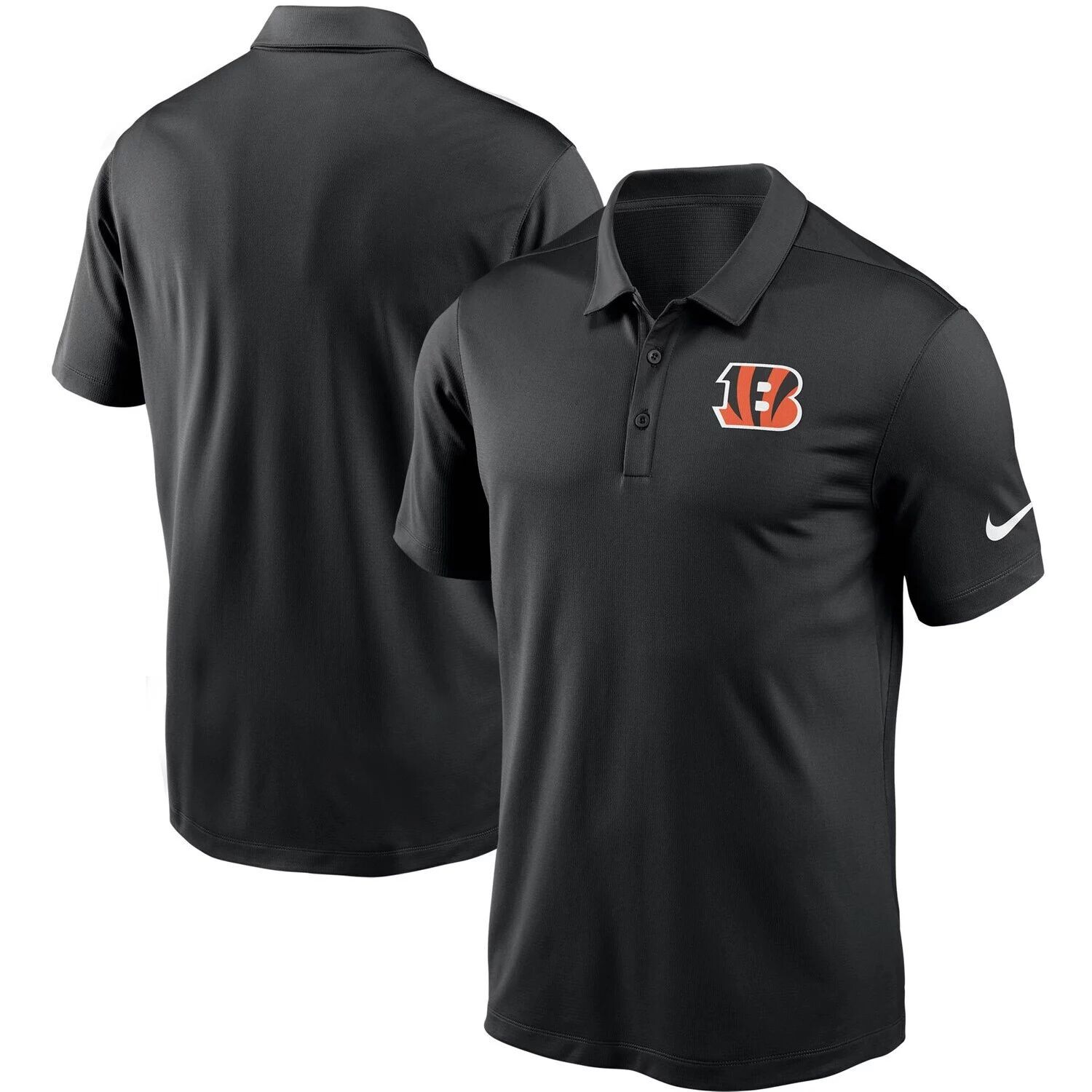 

Мужская футболка-поло с термосваркой и графикой Nike Black Cincinnati Bengals Fan Gear Franchise