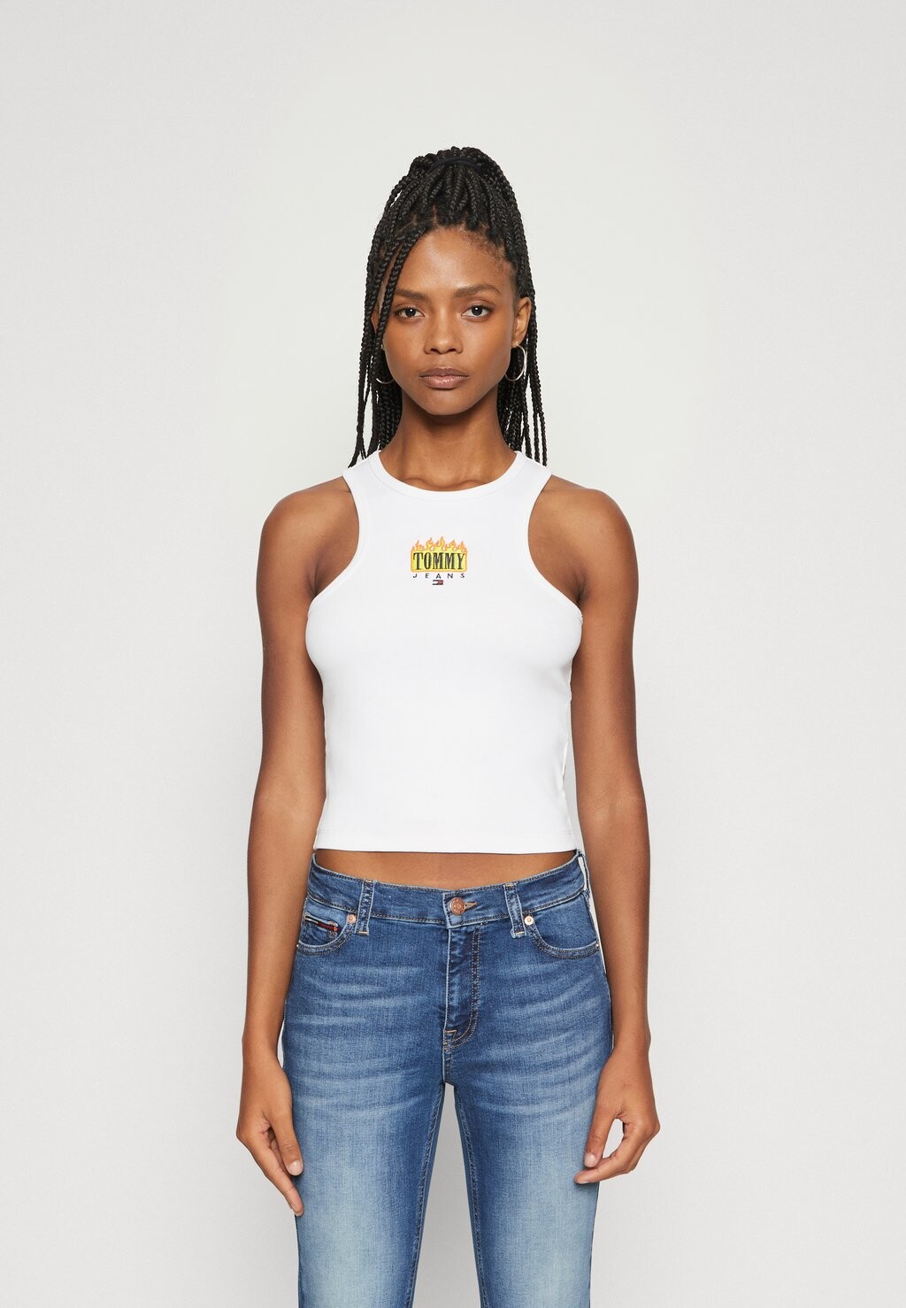 

Топ Tommy Jeans VINTAGE FLAME TANK, белый