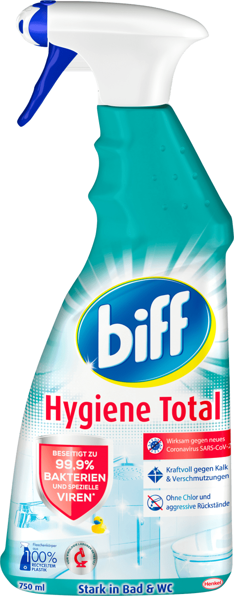 Средство для чистки ванной комнаты Hygiene Total 750 мл Biff очищающее средство для ванной комнаты actiff универсальное 750 мл