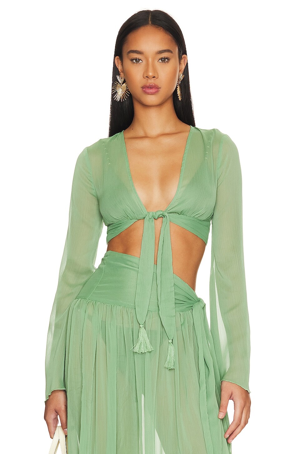 

Топ Tularosa Ina Crop, оливковый