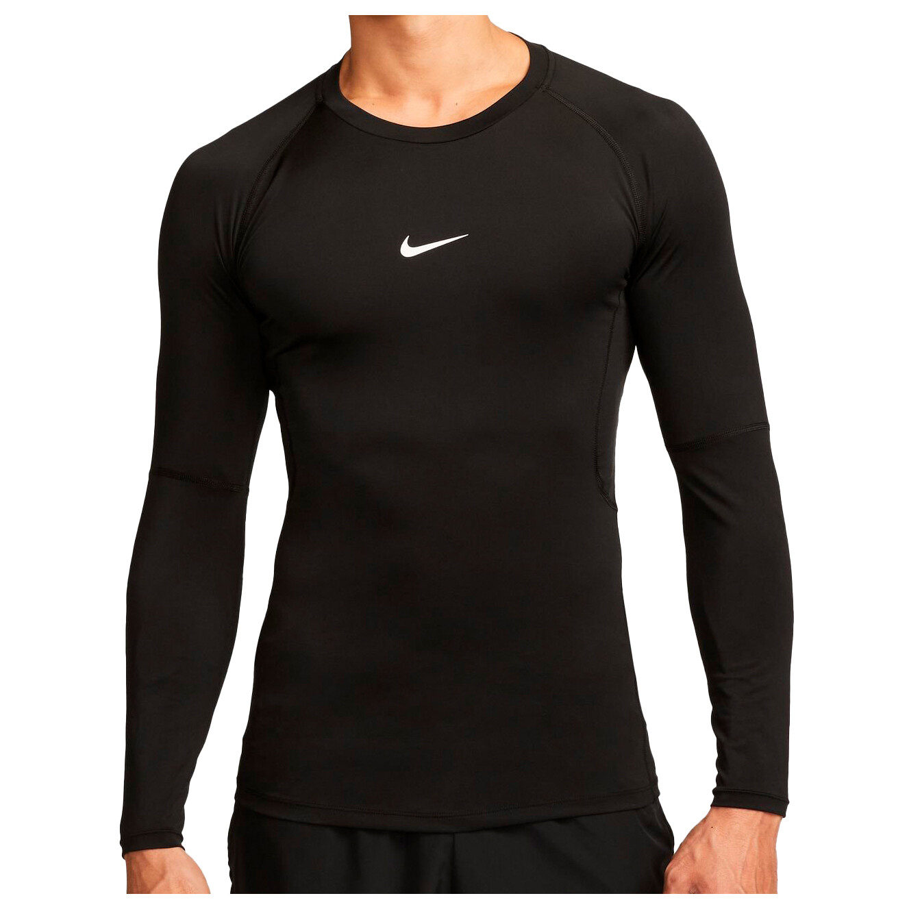 

Функциональная рубашка Nike Pro Dri FIT L/S, цвет Black/White