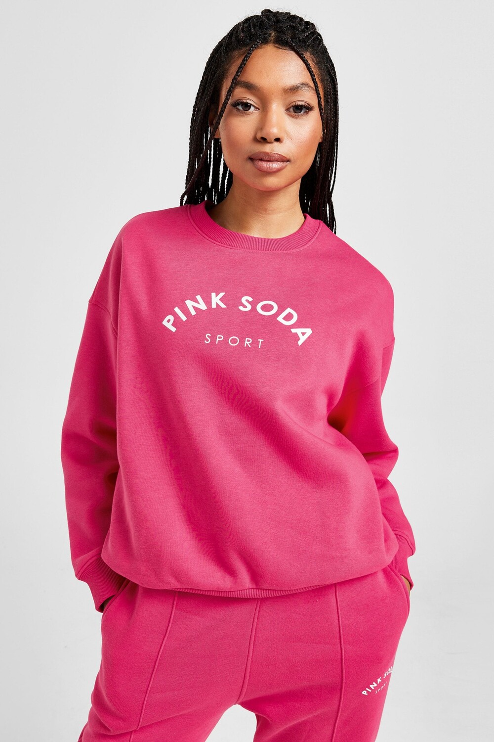 

Розовый свитшот Soda Toluca Pink Soda, розовый