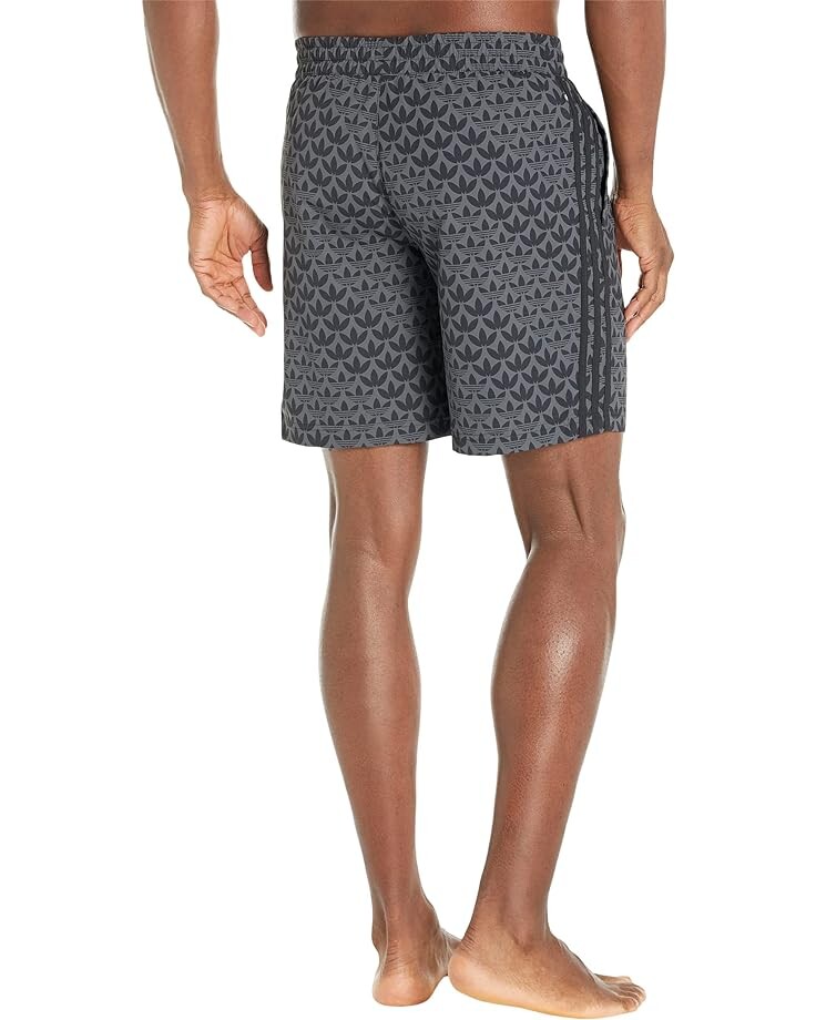 

Шорты для плавания Adidas Monogram All Over Print Swim Shorts, черный/белый