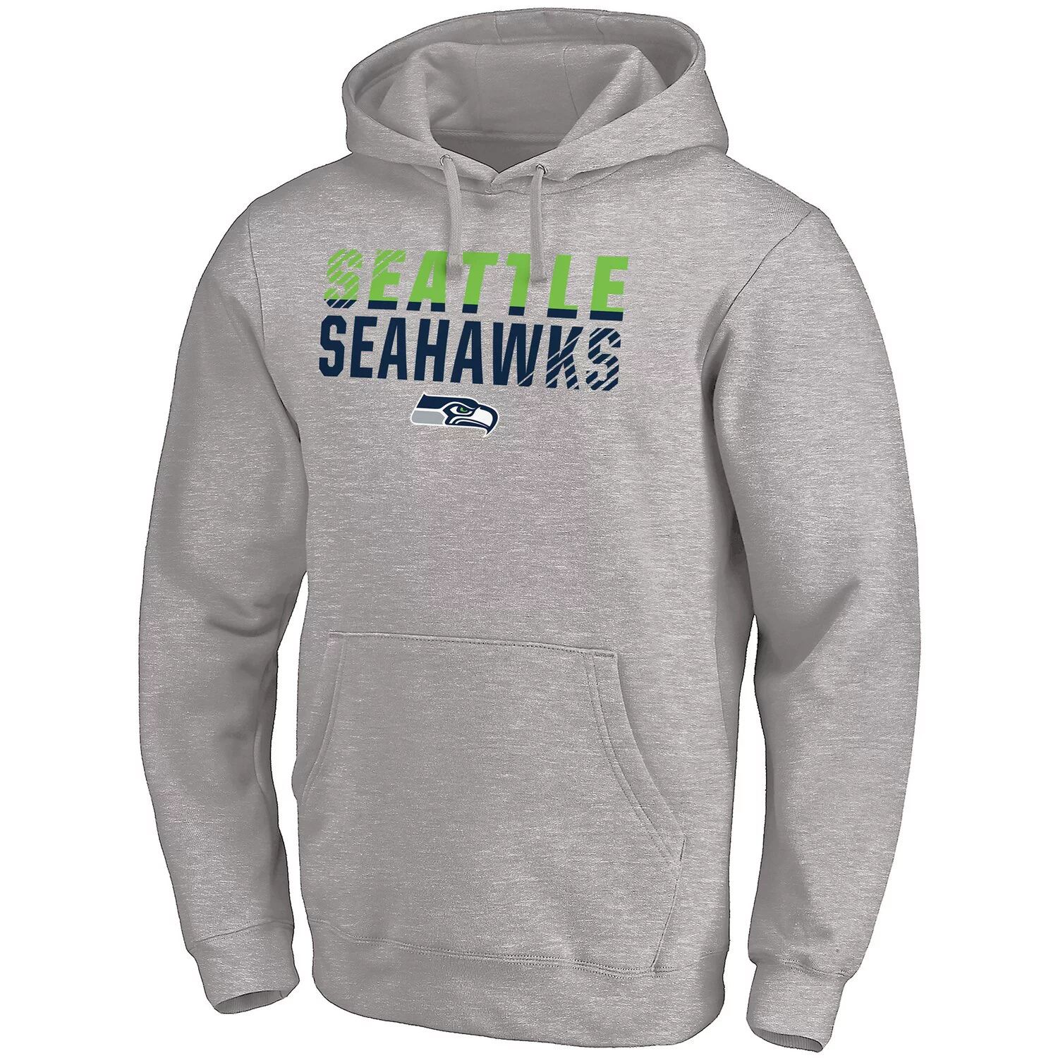 цена Мужская фирменная серая толстовка с капюшоном Seattle Seahawks Fade Out Fanatics