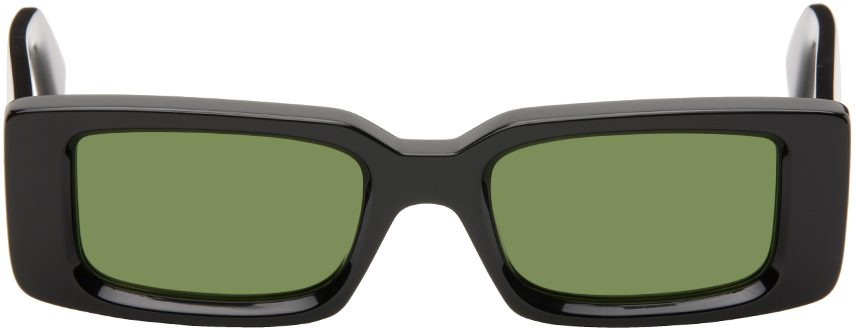 Черные солнцезащитные очки Arthur Off-White, цвет Black/Green