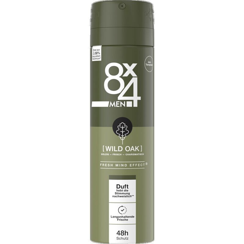 

Спрей-антиперспирант №1. 8 Дикий Дуб 8x4, 150 ml