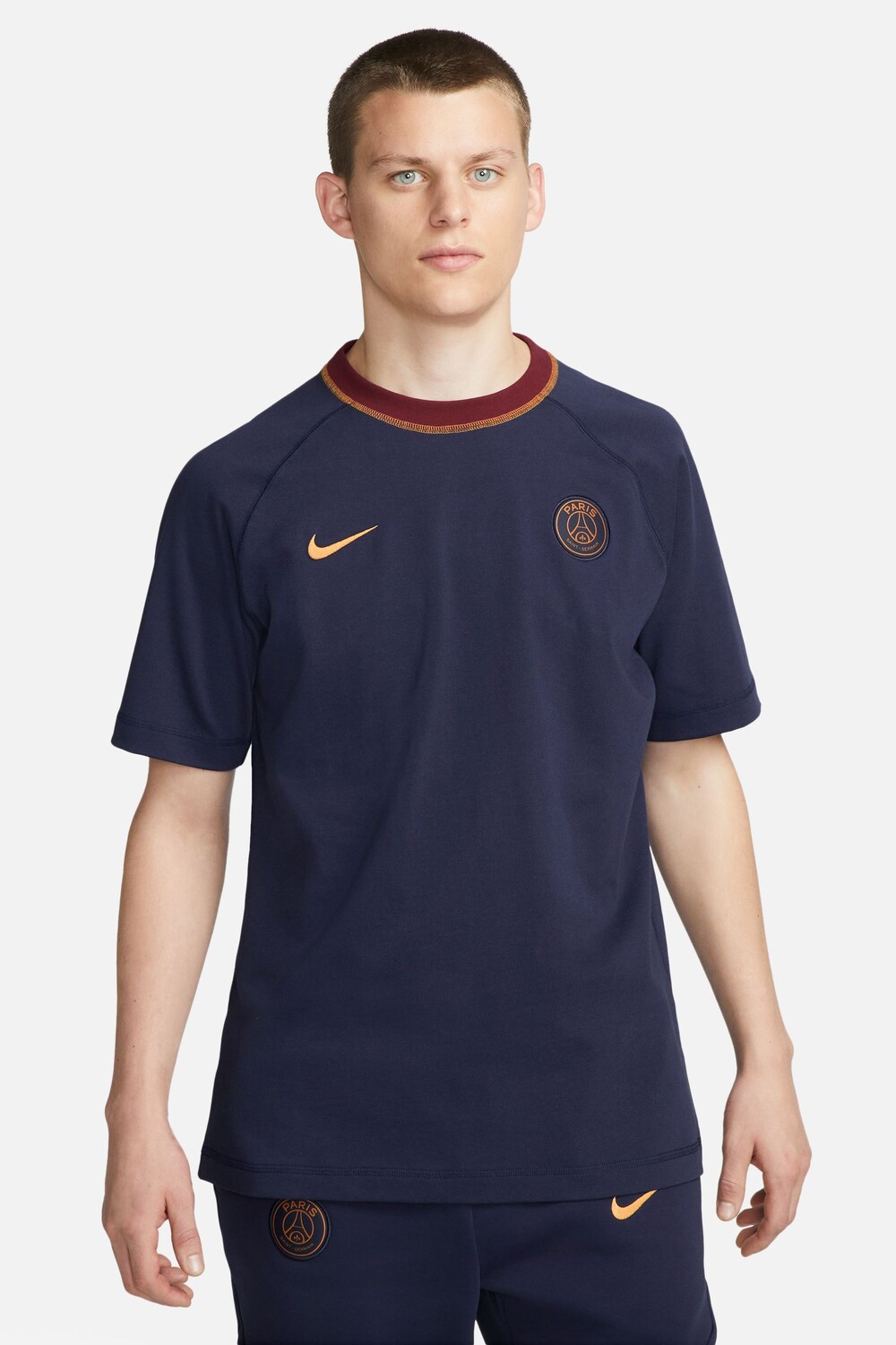 

Футболка PSG Travel с короткими рукавами Nike, синий