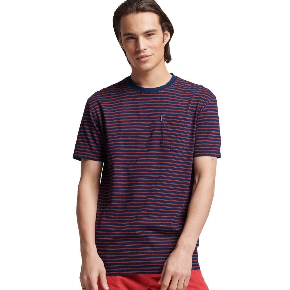 

Футболка Superdry Vintage Indigo Stripe, синий