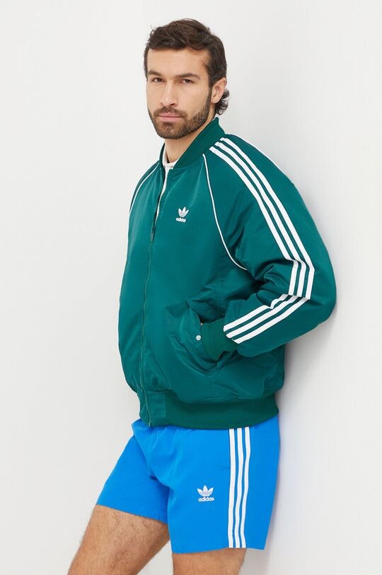 

Бомбер adidas Originals, зеленый