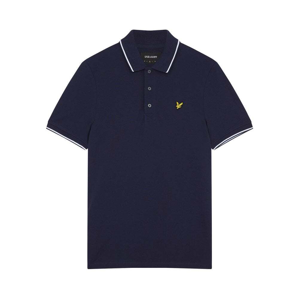 

Поло Lyle & Scott Tipped, синий