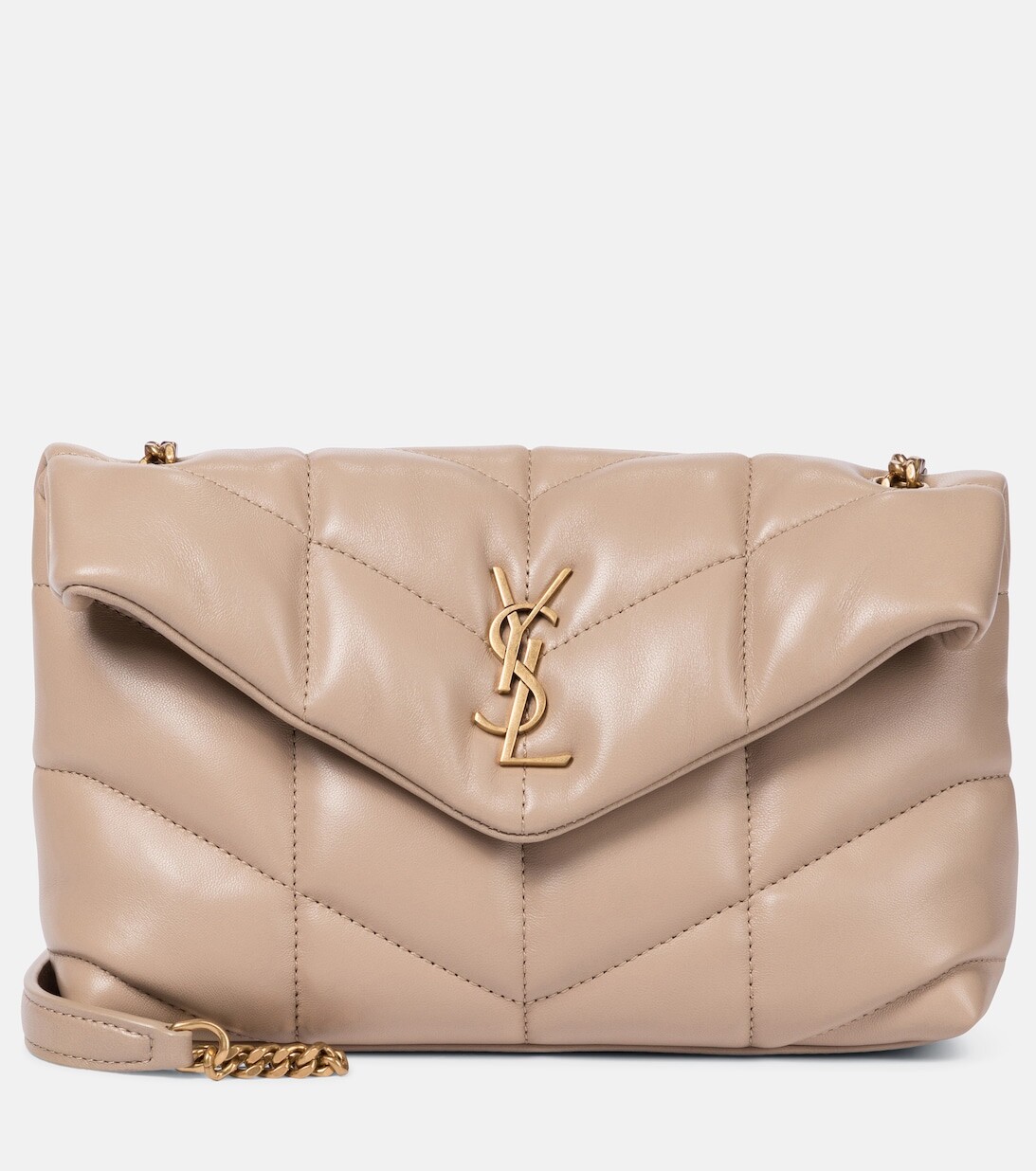 

Сумка через плечо Puffer Toy Saint Laurent, бежевый