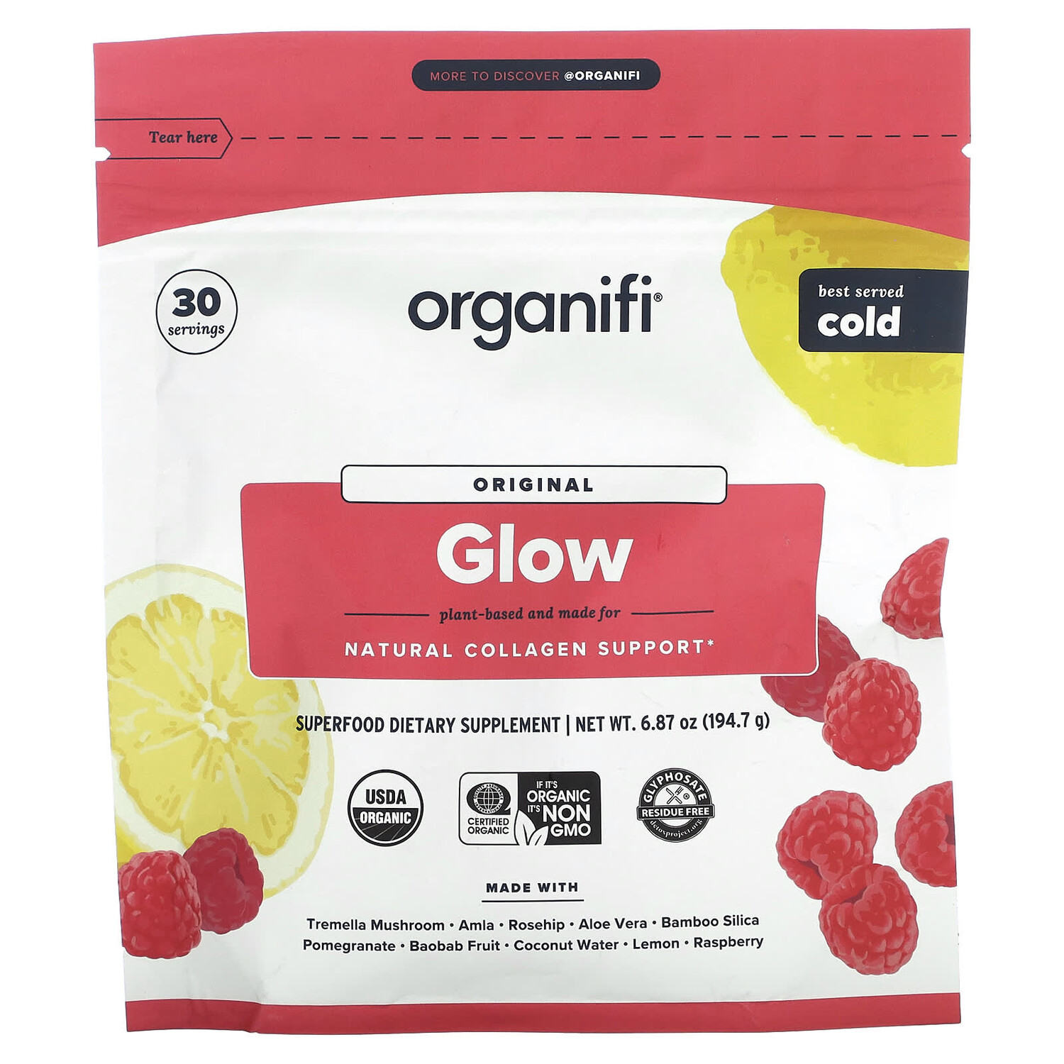 

Original Glow, 194,7 г (6,87 унции), Organifi