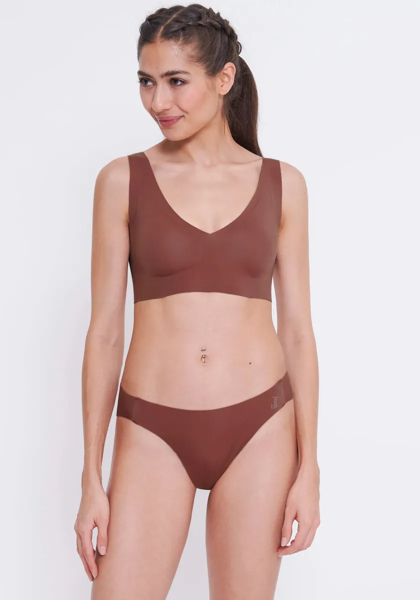 

Бюстье Sloggi "ZERO Feel 2.0 Bralette", бесшовное и невидимое, цвет Burnt Henna