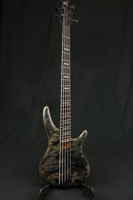 Басс гитара Ibanez SRMS805-DTW Soundgear Poplar Burl Top Multi-Scale Fanned-Fret 5-String Bass - Deep Twilight