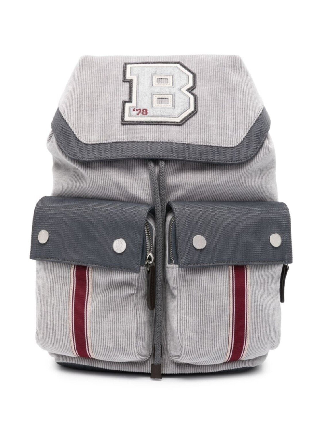Детский рюкзак с нашивкой-логотипом Brunello Cucinelli Brunello Cucinelli Kids, серый