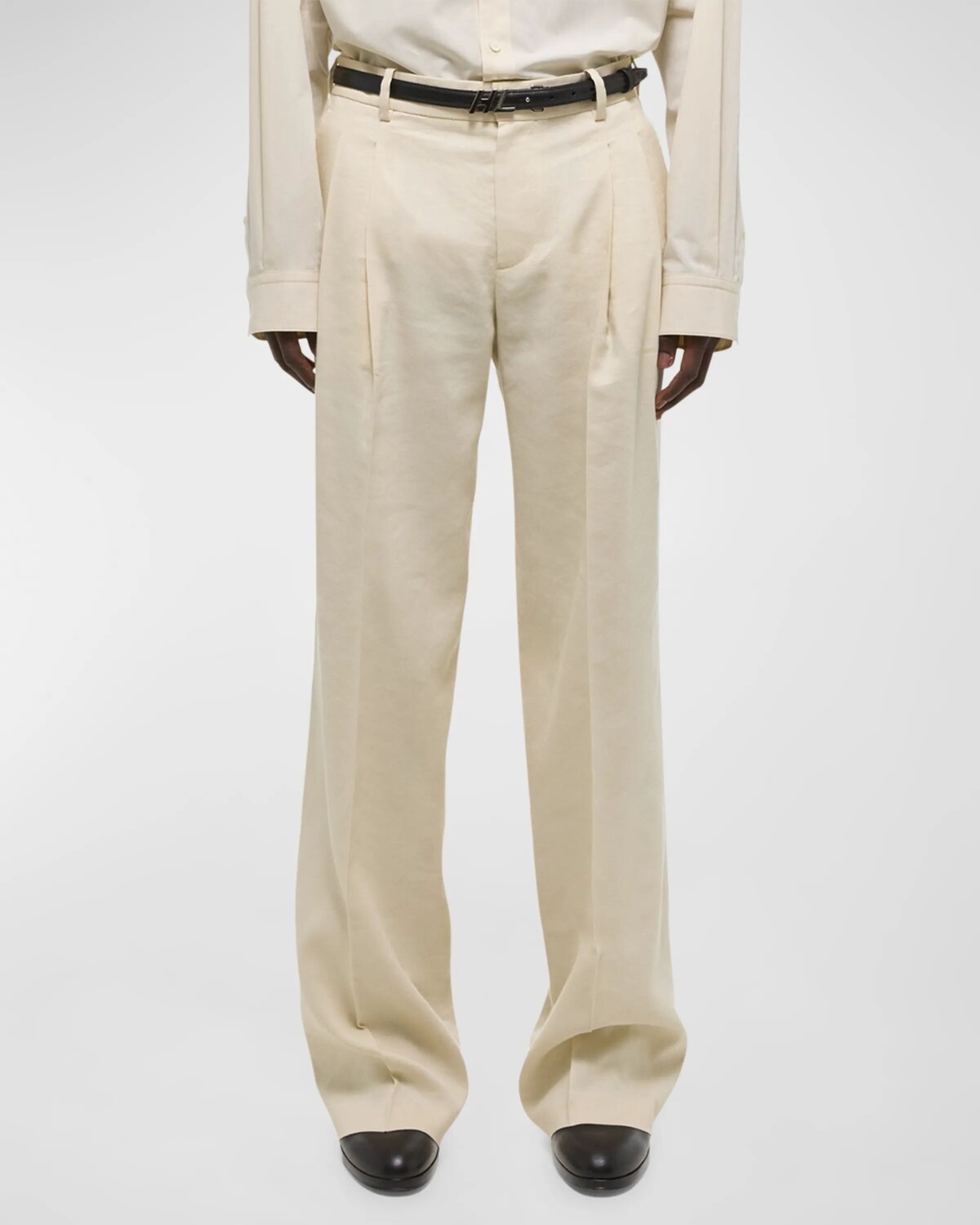 

Мужские брюки с двойной складкой Helmut Lang, цвет Summer Sand