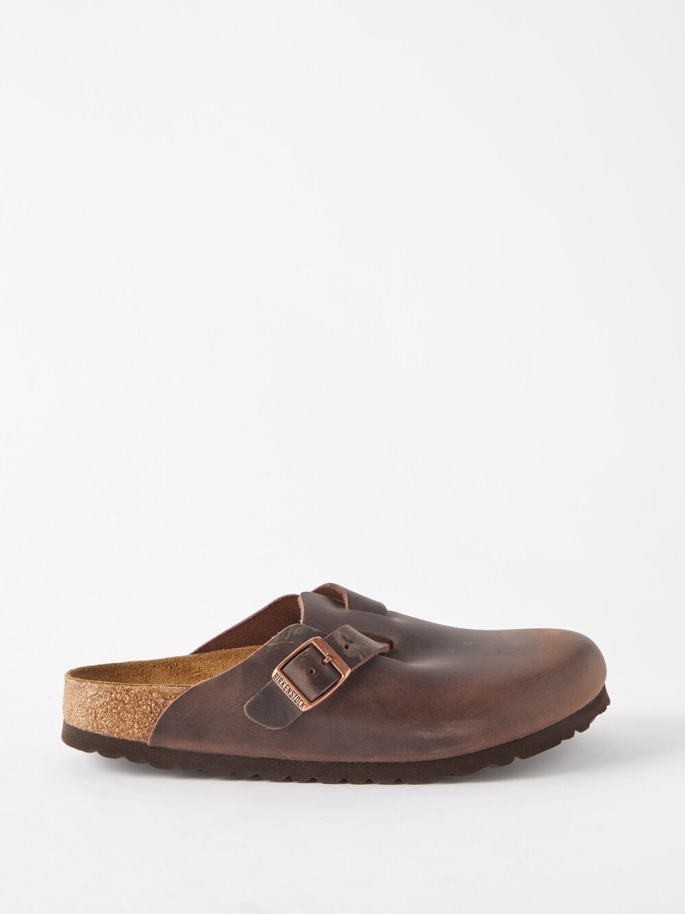 

Сабо boston из промасленной кожи Birkenstock, коричневый