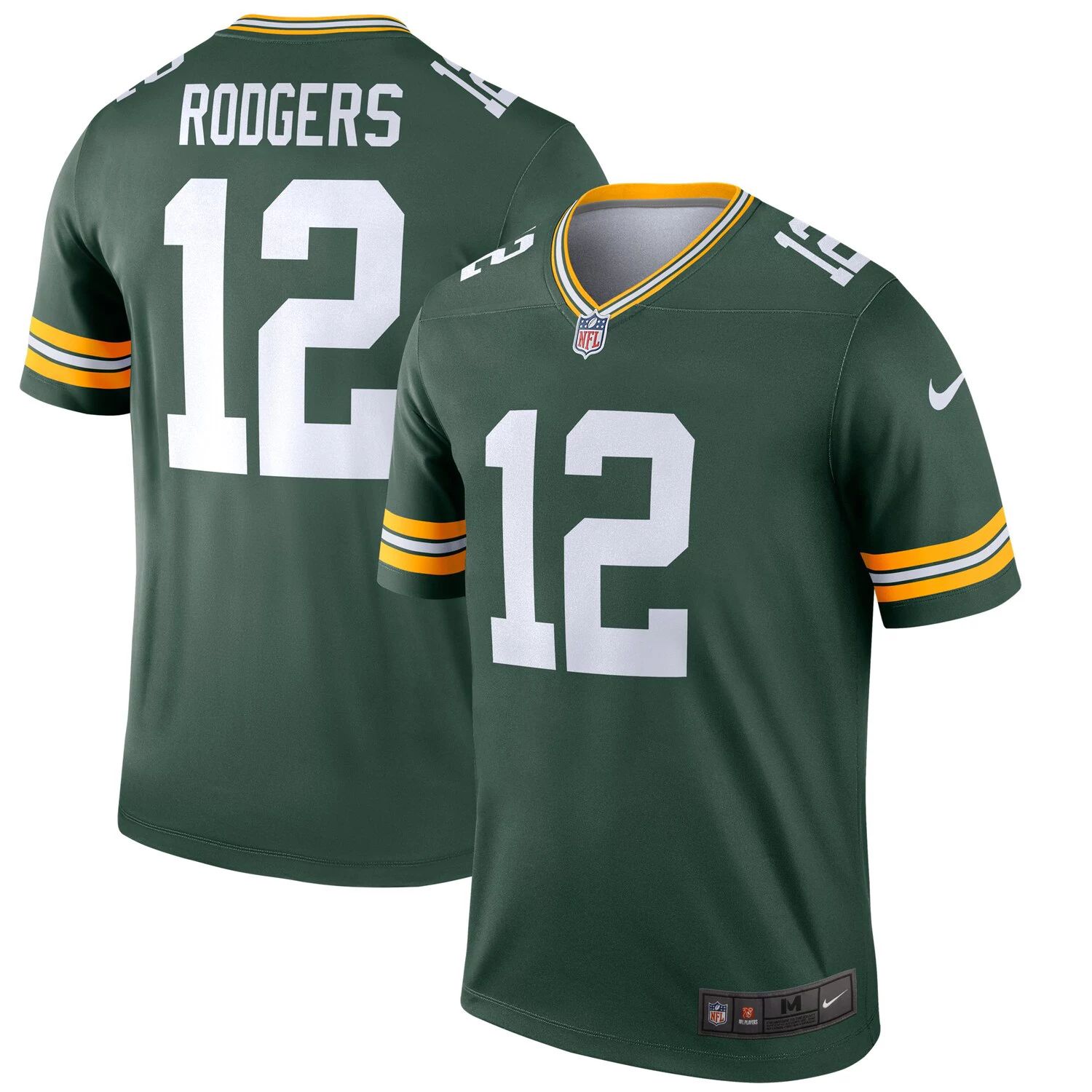 

Мужское джерси Aaron Rodgers Green Green Bay Packers Legend Nike