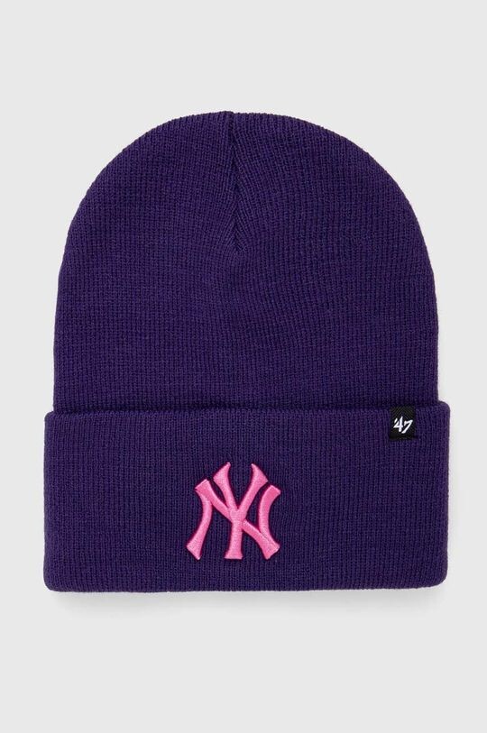 Кепка MLB New York Yankees 47brand, фиолетовый панама 47brand fleece bucket new york yankees ярко фиолетовый b flcbk17pff bv