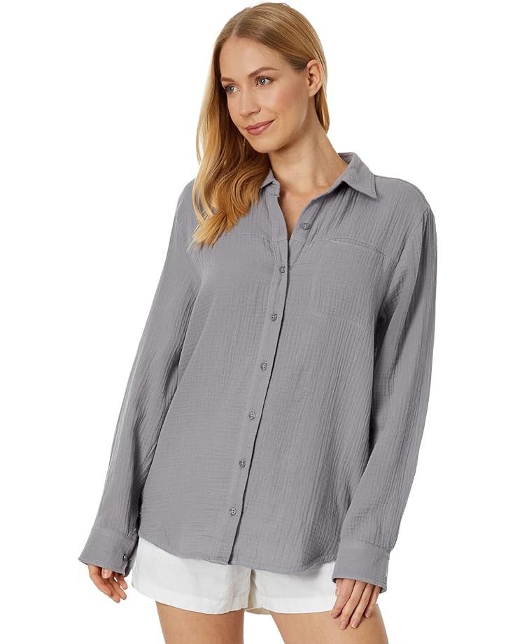 

Рубашка Splendid Kit Gauze Shirt, цвет Oyster