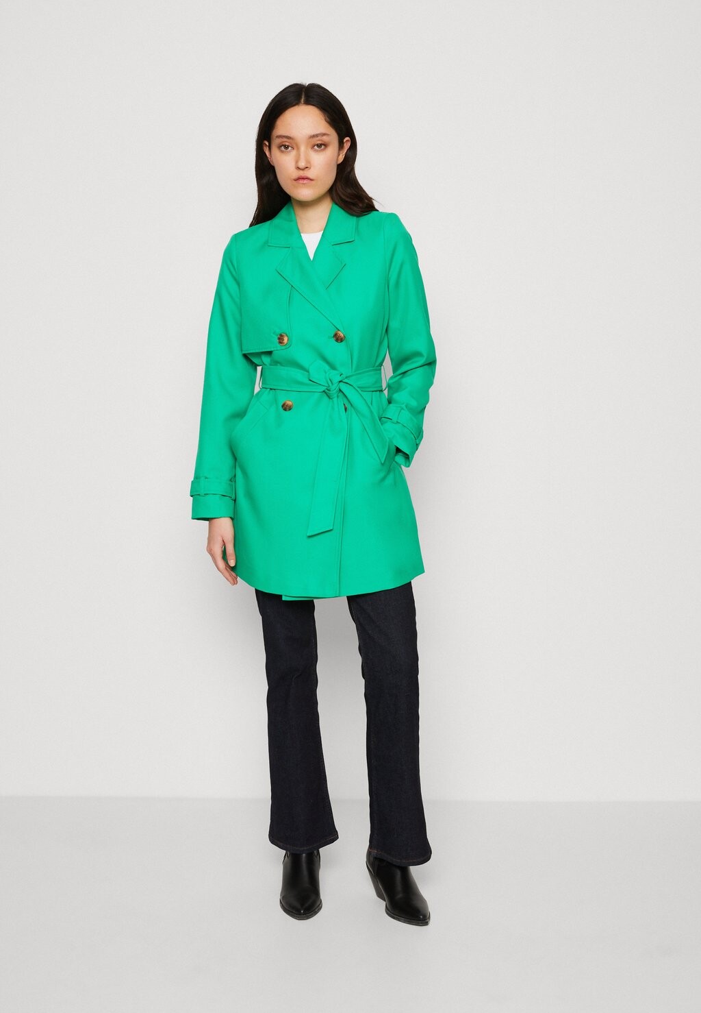 

Тренч Vero Moda, зеленый