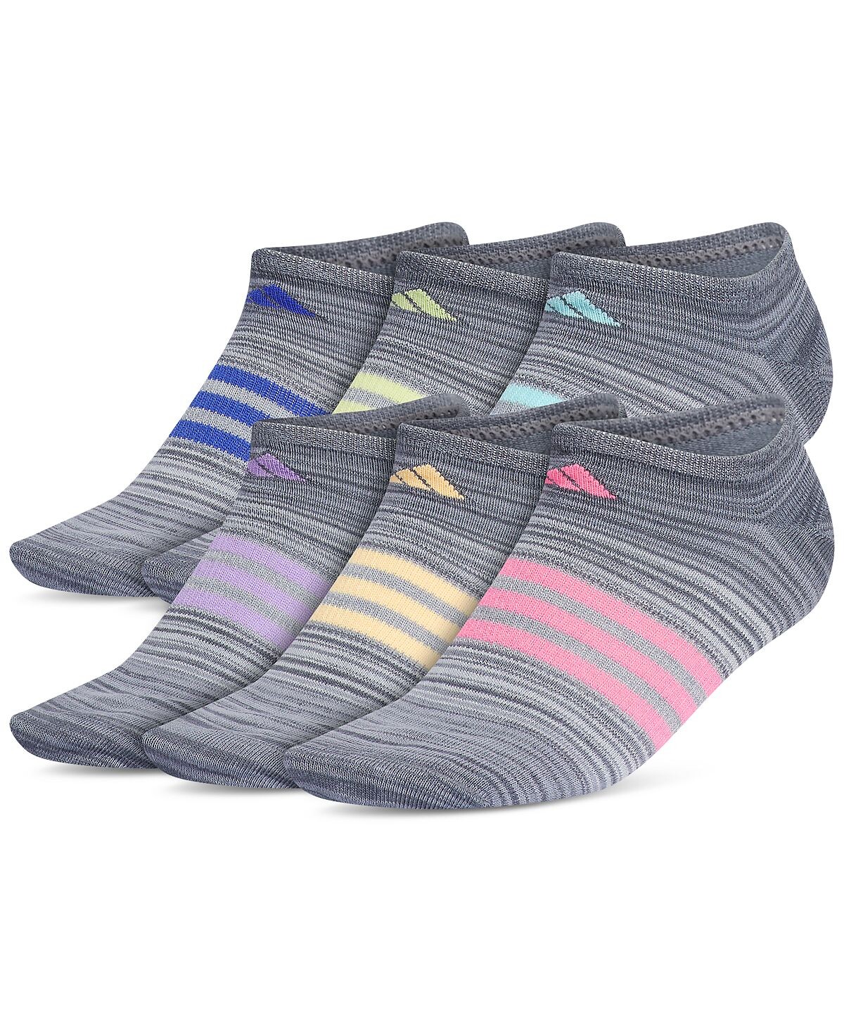 

Женские 6-шт. Носки Superlite Ombré 2.0 No Show adidas, серый