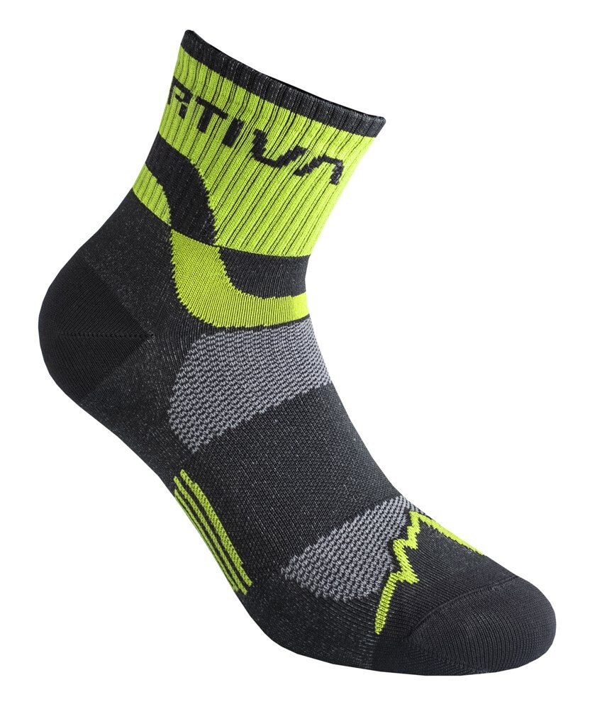 

Носки La Sportiva Trail Running Black/Lime Green, серый