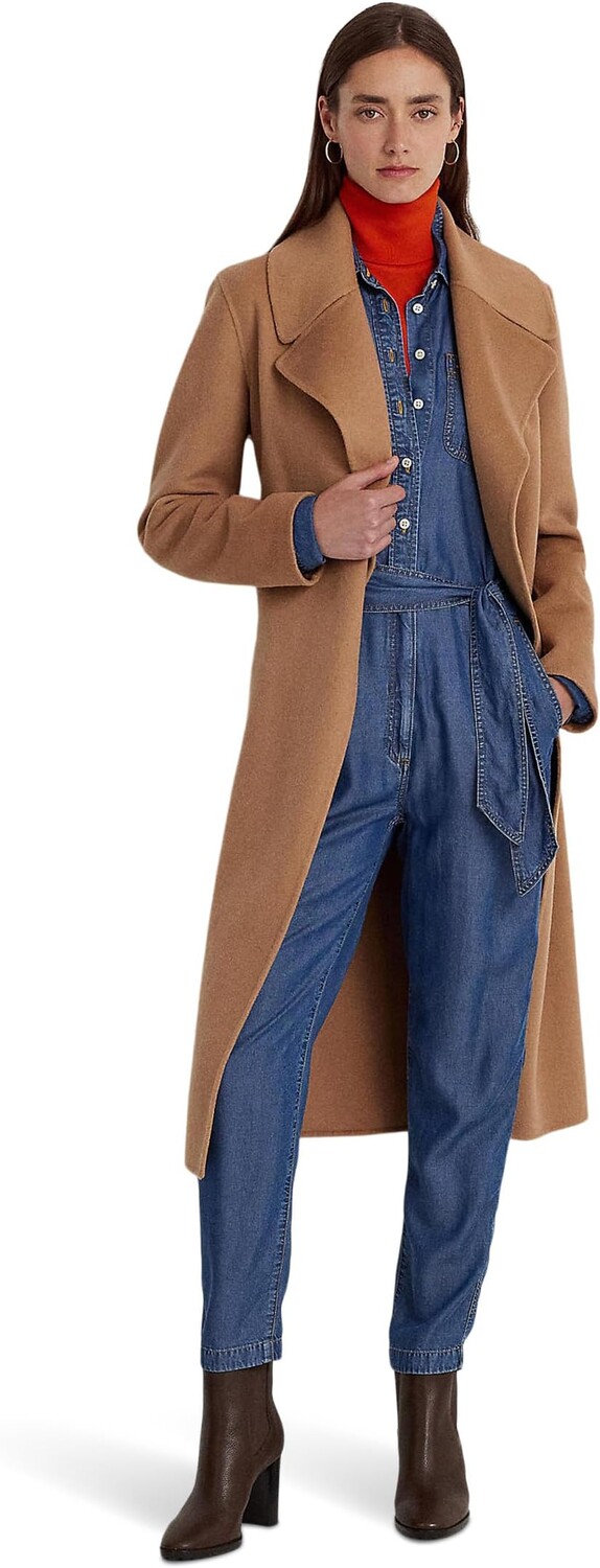 

Пальто с запахом и поясом LAUREN Ralph Lauren, цвет Classic Camel
