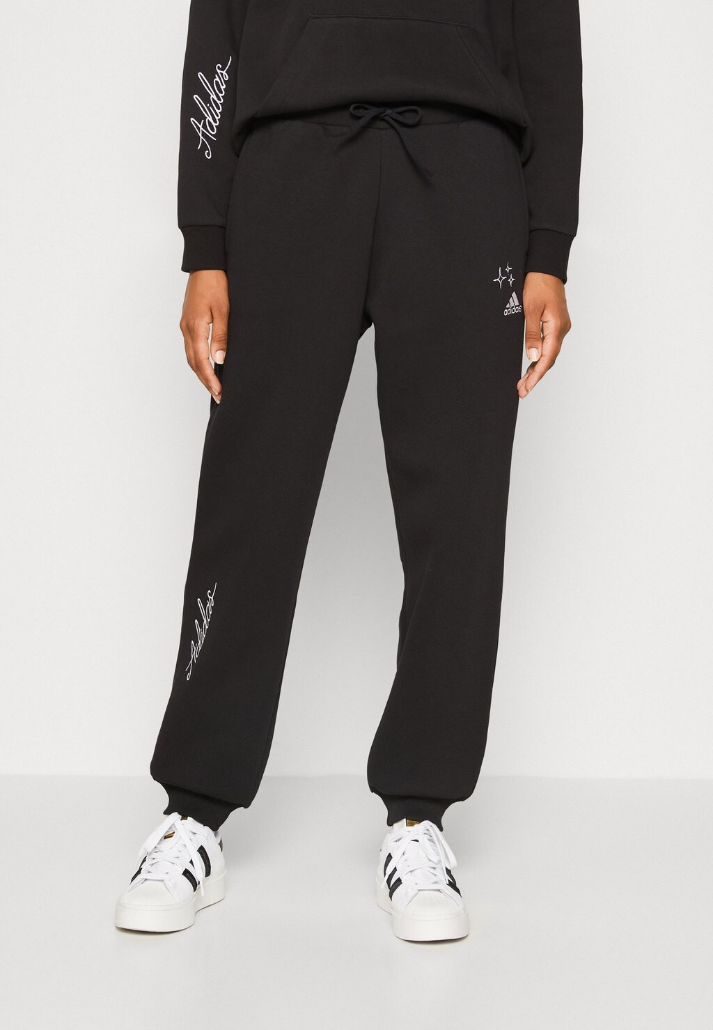 

Спортивные брюки Adidas, черно-белый, Черный
