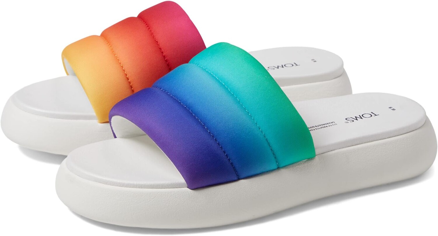 

Сандалии на плоской подошве Alpargata Mallow Slide TOMS, цвет Rainbow