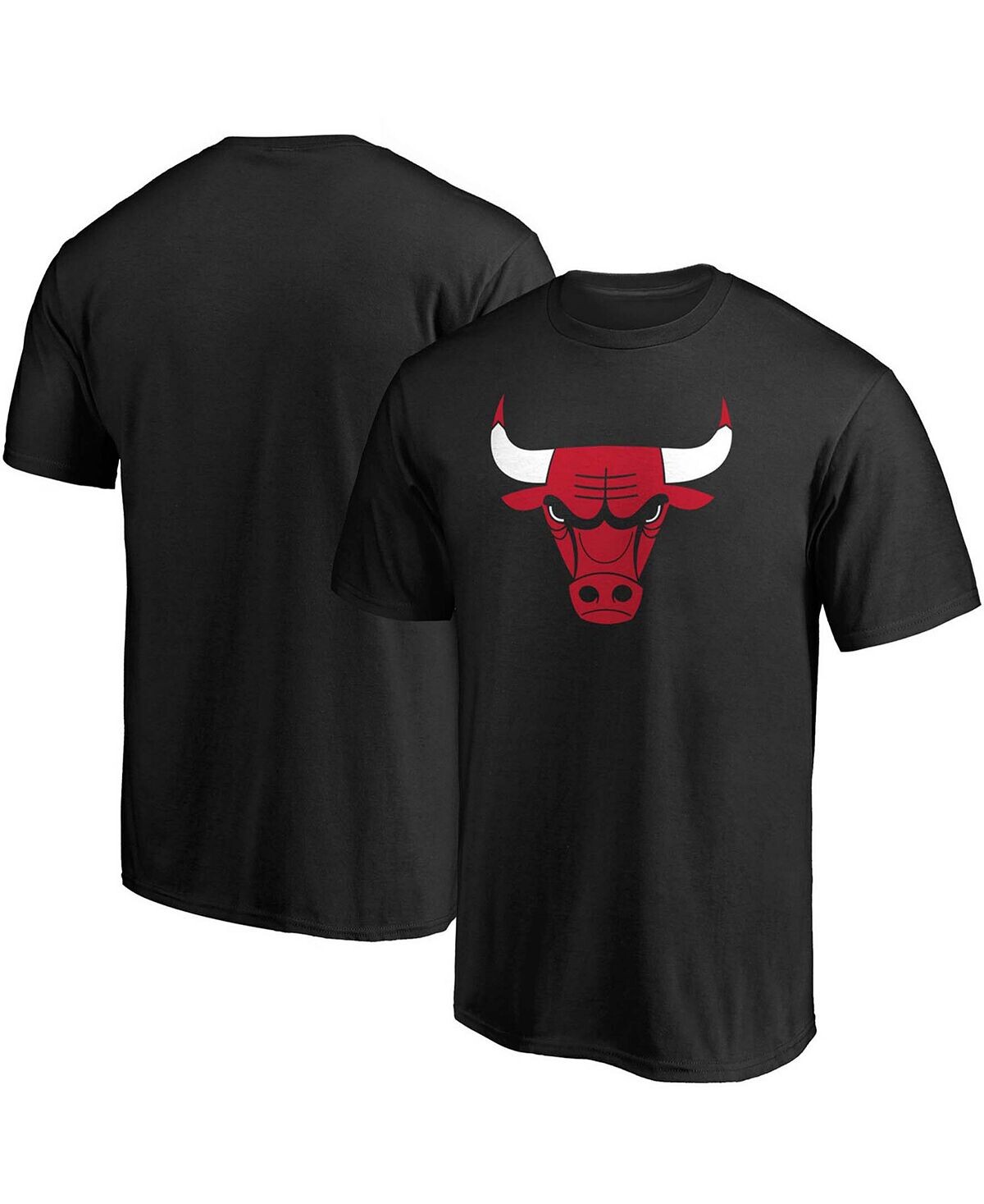

Мужская черная футболка с логотипом команды Chicago Bulls Big and Tall Fanatics, Черный