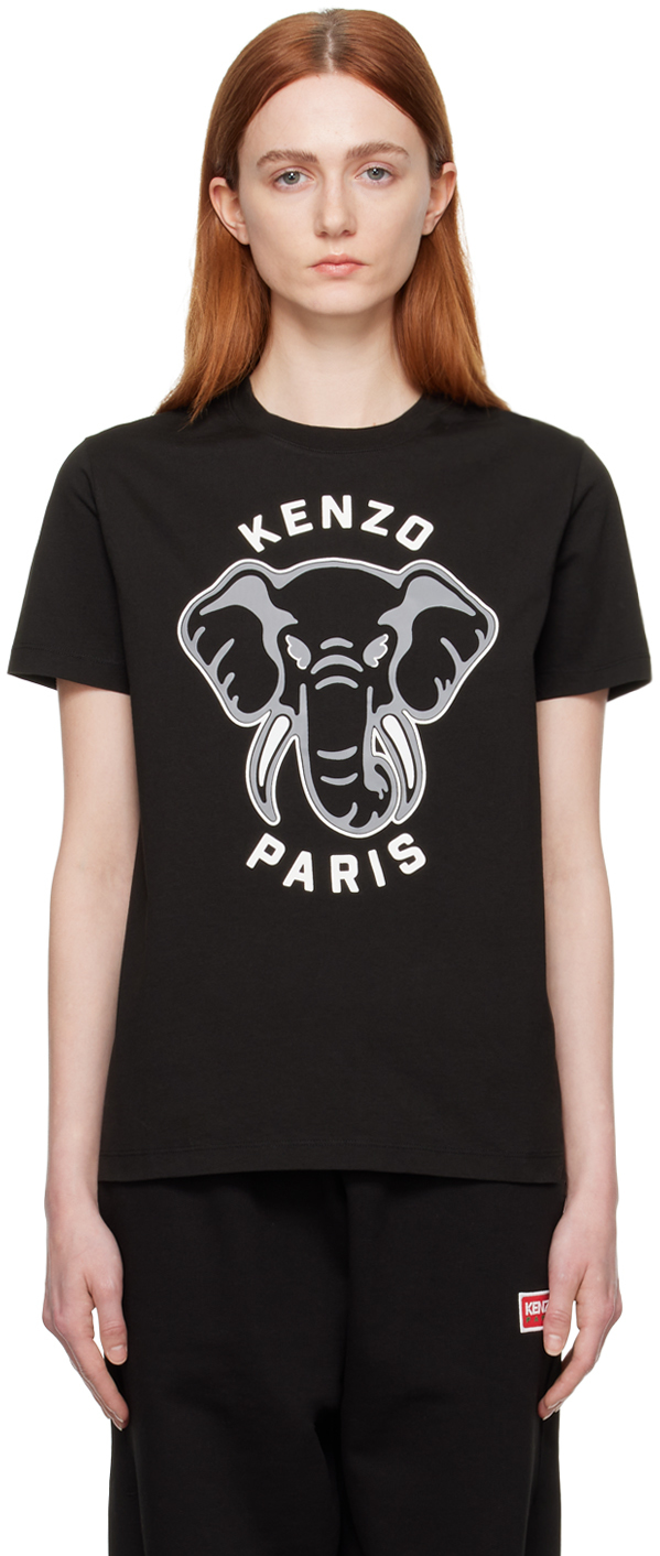 

Черная футболка Paris Varsity Jungle Kenzo, Черный