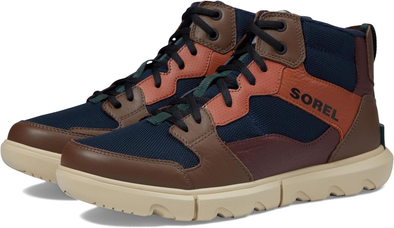 

Кроссовки Explorer Next Sneaker Mid Waterproof SOREL, цвет Abyss/Oatmeal