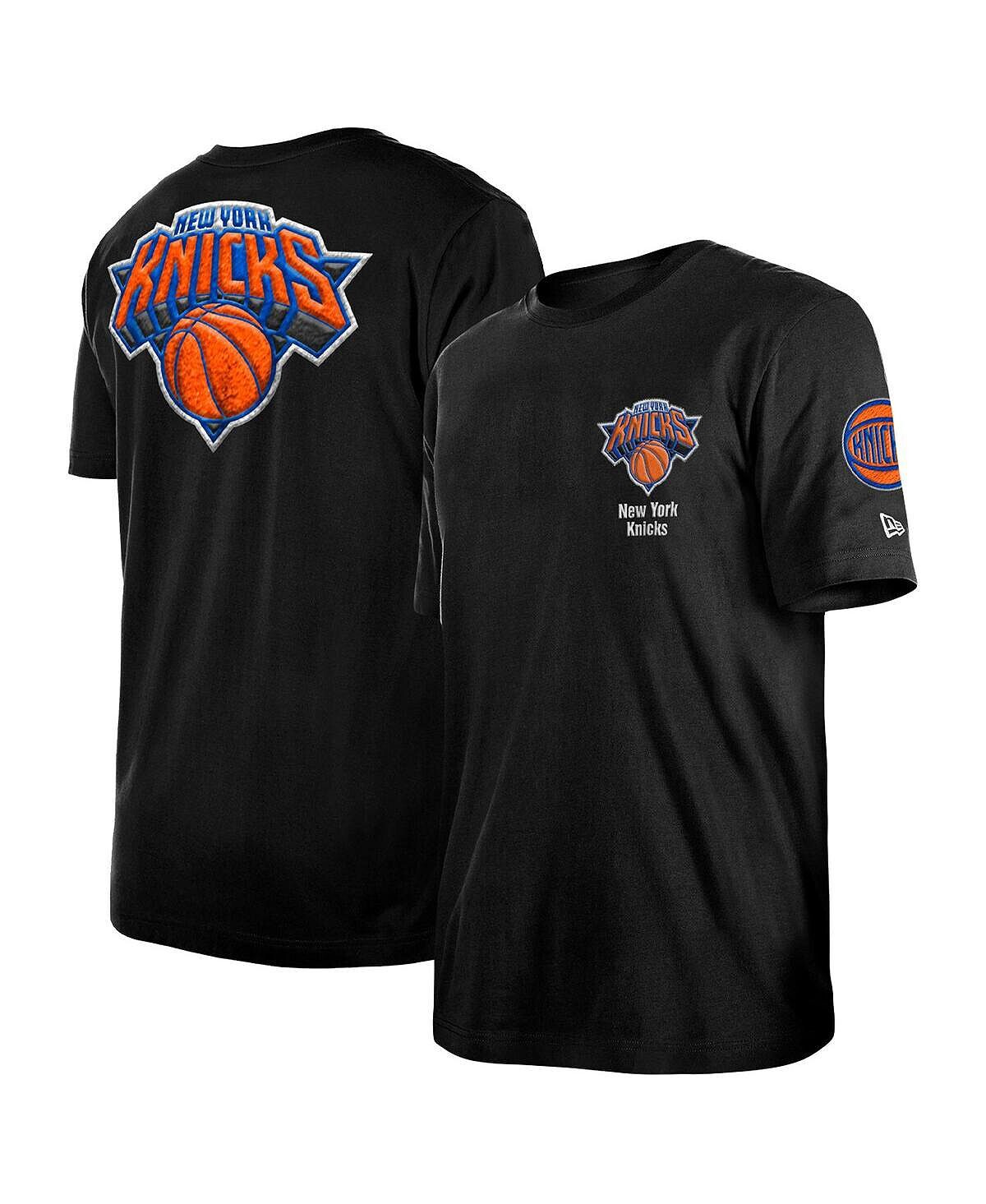 

Мужская черная футболка New York Knicks 2022/23 City Edition Elite Pack New Era, Черный