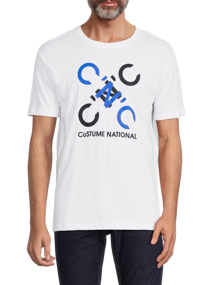 Футболка с логотипом C'N'C Costume National, белый