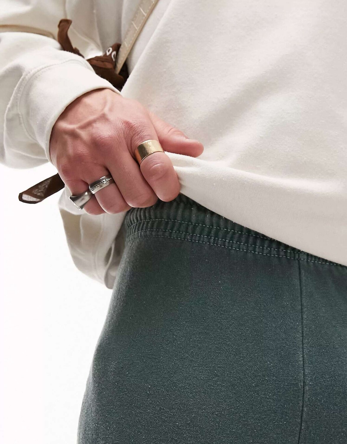 

Зеленые джоггеры прямого кроя в винтажном стиле Topman