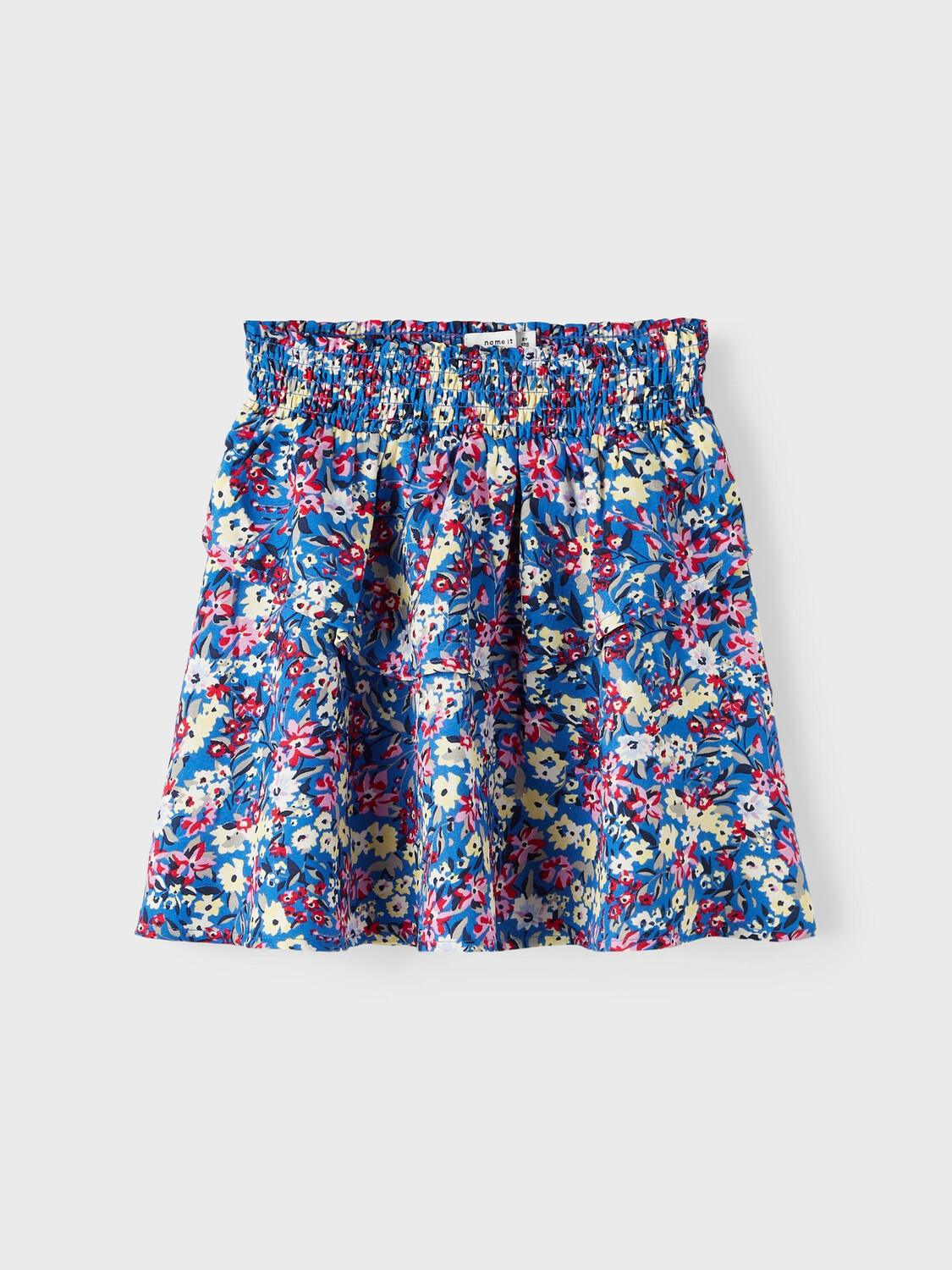 

Юбка name it Blumenprint Falten mit Gummibund NKFNELLY, темно синий