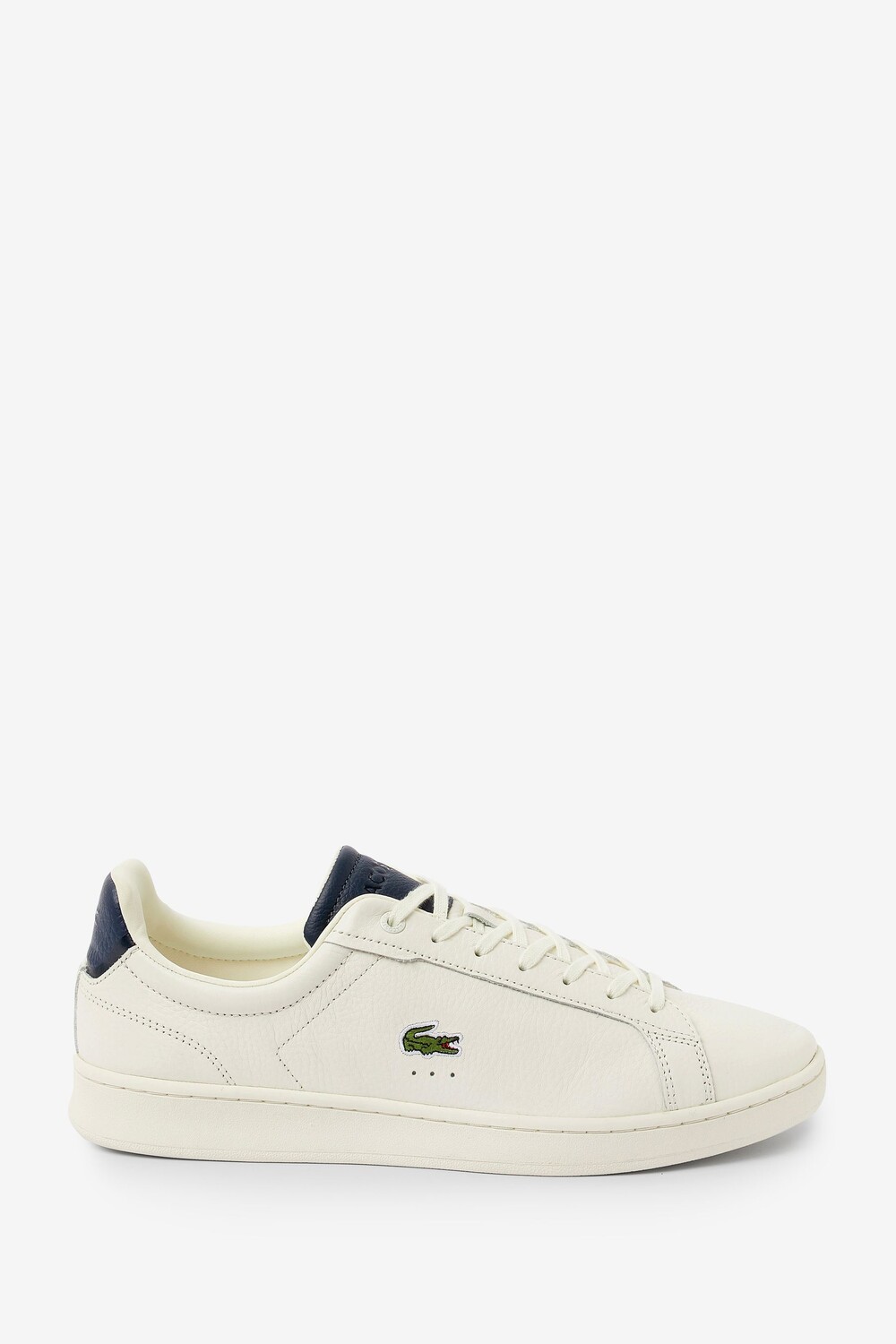 Белые кроссовки Carnaby с пике 123 SMA Lacoste, белый